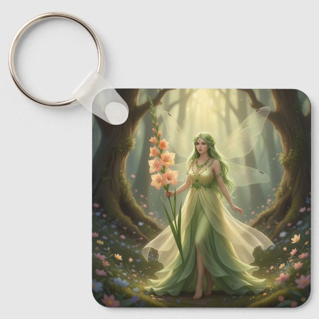 Porte-clés Belle Août Peridot Fairy (Recto)