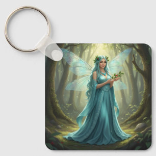 Porte-clés Belle Décembre Turquoise Fairy