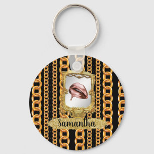Porte-clés Belle Or Élégant Chic Personnalisé