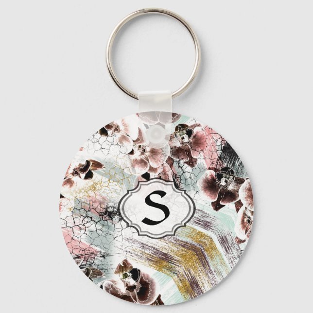 Porte-clés Belle orchidée (Recto)