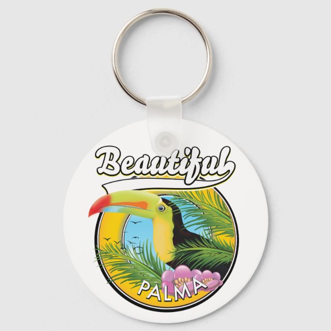 Porte-clés Belle Palma, logo toucan  Carte postale (Recto)