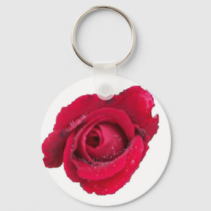 Porte-clés Belle Rose rouge porte - clé