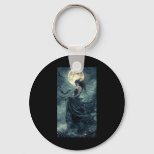 Porte-clés Belle Sorcière Imaginaire gothique Vampire Lune 1