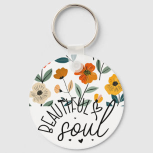 Porte-clés Belle Soul Floral Graphisme design Inspirationnel