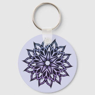 Porte-clés Belle Violette Abstraite