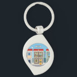 Porte-clés Belles maisons portugaises avec tuiles ou azulejos<br><div class="desc">Lorsque vous vous promenez dans les rues anciennes de Lisbonne, Porto ou d'autres villes portugaises, vous découvrirez que l'histoire et la modernité se marient harmonieusement, laissant des souvenirs indélébiles à tous ceux qui visitent. Chaque ville possède des trésors architecturaux, mais le charme des vieilles maisons portugaises avec balcons en fer...</div>