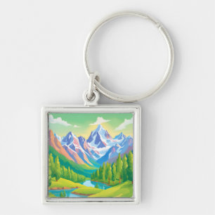 Porte-clés Belles montagnes