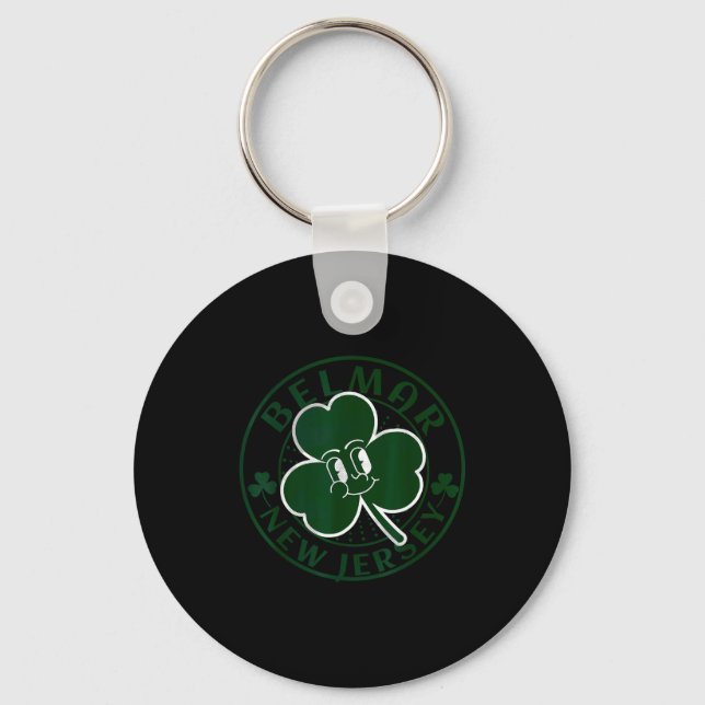 Porte-clés Belmar New Jersey Irish Shamrock Nj Retro Souvenir (Recto)