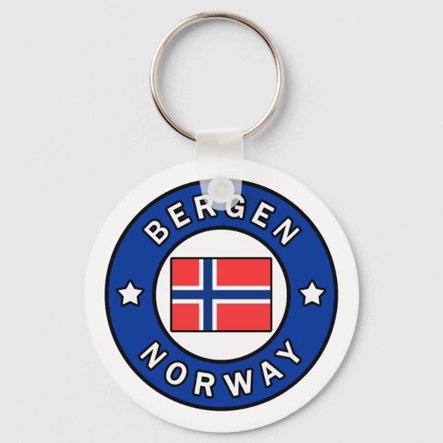 Porte-clés Bergen Norvège (Recto)