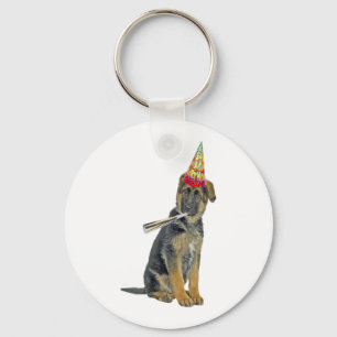 Porte-clés berger allemand Anniversaire