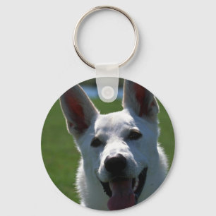 Porte-clés Berger allemand blanc