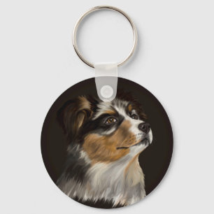 Porte-clés Berger australien - Chiot australien