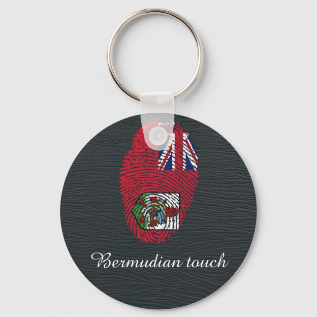 Porte-clés Bermudian touch fingerprint flag (Recto)