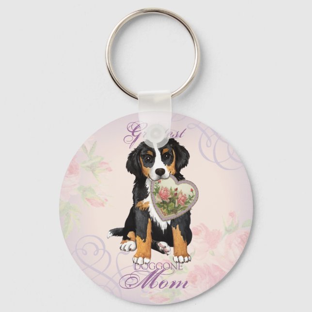 Porte-clés Berner Heart Mom (Recto)