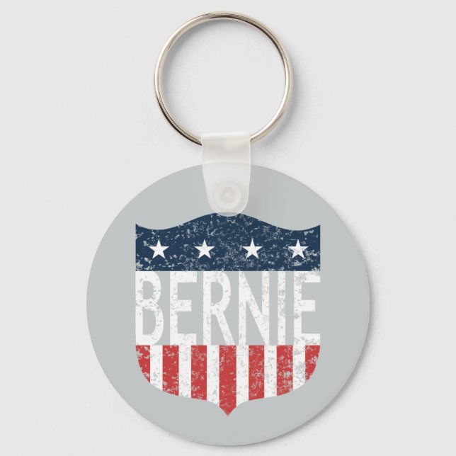 Porte-clés BERNIE étoiles et rayures (Recto)