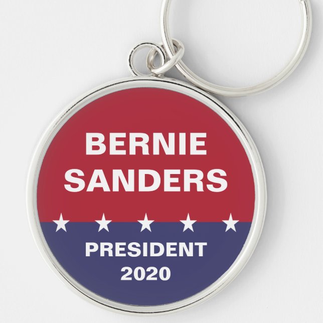 Porte-clés BERNIE SANDERS pour le président 2020 (Devant)