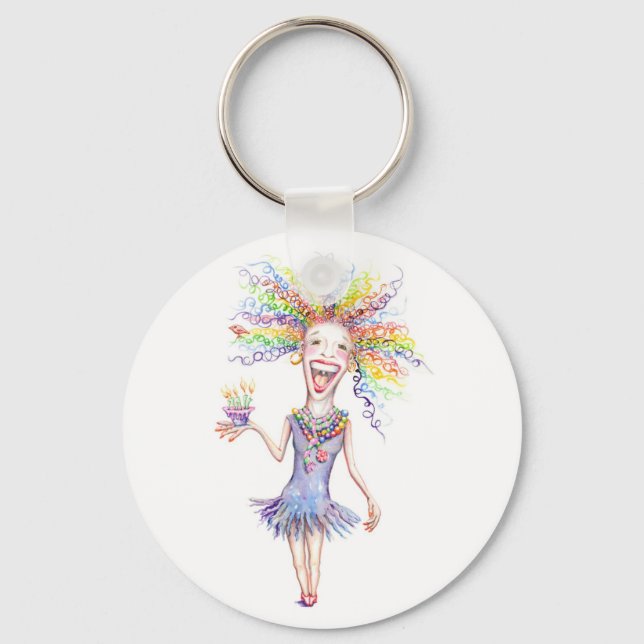 Porte-clés Bertha le grand porte - clé de l'anniversaire (Recto)