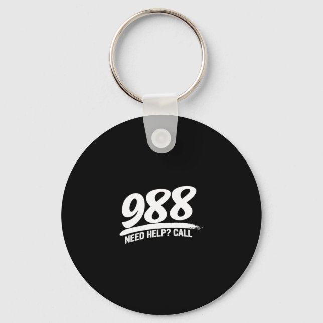 Porte-clés Besoin D'Aide Appelez 988 Long Sleeve (Recto)