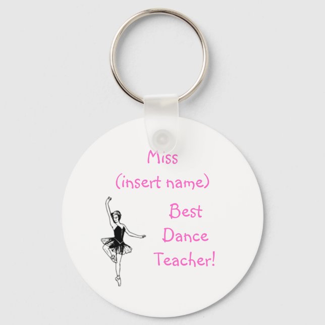 Porte-clés Best Dance Teacher! - keychain (Recto)
