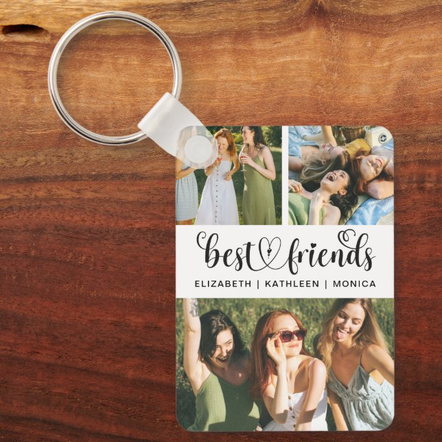 Porte-clés Best Friend BFF Photo Collage Best Friends Forever (Recto)
