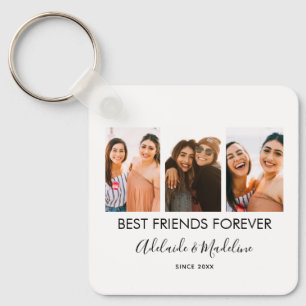 Porte-clés Best Friends Forever 3 Photo Collage Cadeau