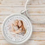 Porte-clés Best Grandma Ever Modern Classic<br><div class="desc">This simple and classic design is composed of serif typographiy and add a custom photo. "Best Grandma Ever" circles the photo of your grandma,  gramma,  grandmother,  granny,  mee-maw,  lola,  etc</div>