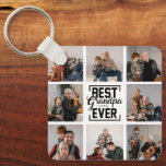 Porte-clés Best Grandpa Ever 8 Photo Collage  Keychain<br><div class="desc">Create Your Own,  Simple Best Grandpa Ever,  Photo Collage,  Add Your Own Photos and Make It Your Own. Make a Personalized Grandfather Photo Collage for Christmas,  Birthdays,  Holidays,  Grandparents Day,  Father's Day and More.</div>