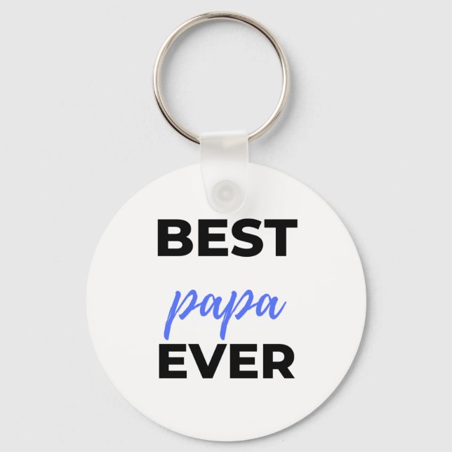 Porte-clés Best Papa Ever Bl (Recto)