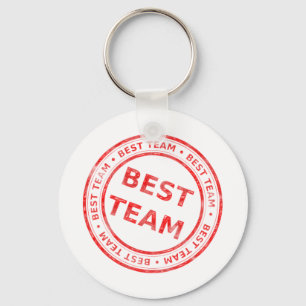 Porte-clés Best Team stamp - prize, first, champion,trophy