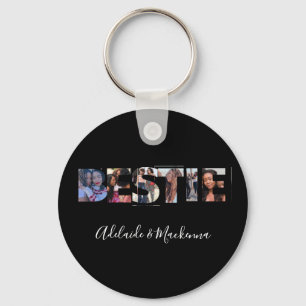Porte-clés Bestie personnalisée BFF Best Friends Photo Colla