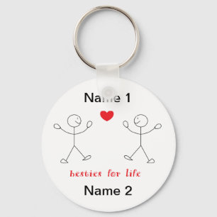 Porte-clés Besties For Life Keychain