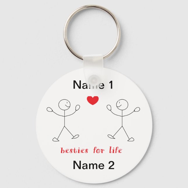 Porte-clés Besties For Life Keychain (Recto)