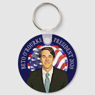 Porte-clés Beto O'Rourke pour l'élection présidentielle améri