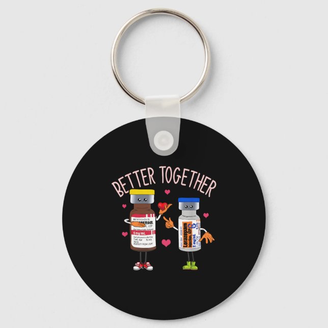 Porte-clés Better-together Haldol Ativan Icu Nurse Valentine' (Recto)
