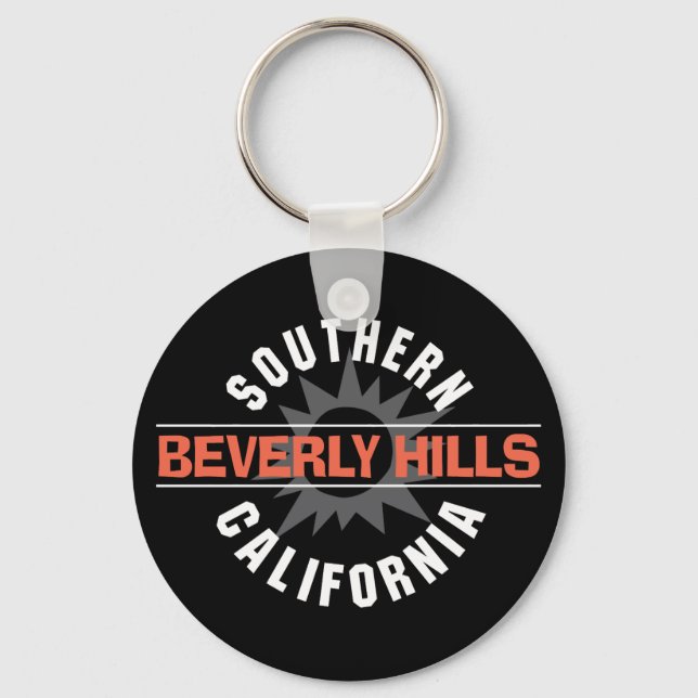 Porte-clés Beverly Hills, Californie du Sud (Recto)