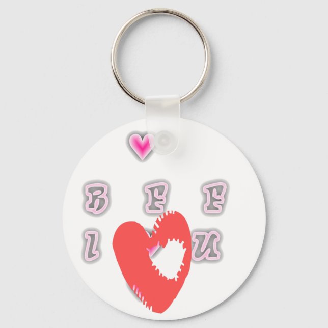 Porte-clés BFF Meilleur ami pour toujours BFF. (Recto)