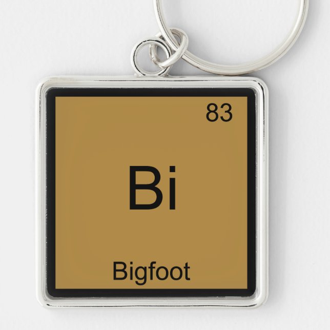 Porte-clés Bi - Bigfoot Funny Chimie Élément Symbole Tee (Devant)