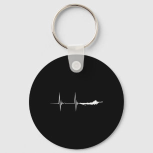 Porte-clés Biathlète tir Sport Heartbeat Ekg Pulse Biath