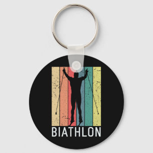 Porte-clés Biathlon Biathlète Sports d'hiver Ski de fond