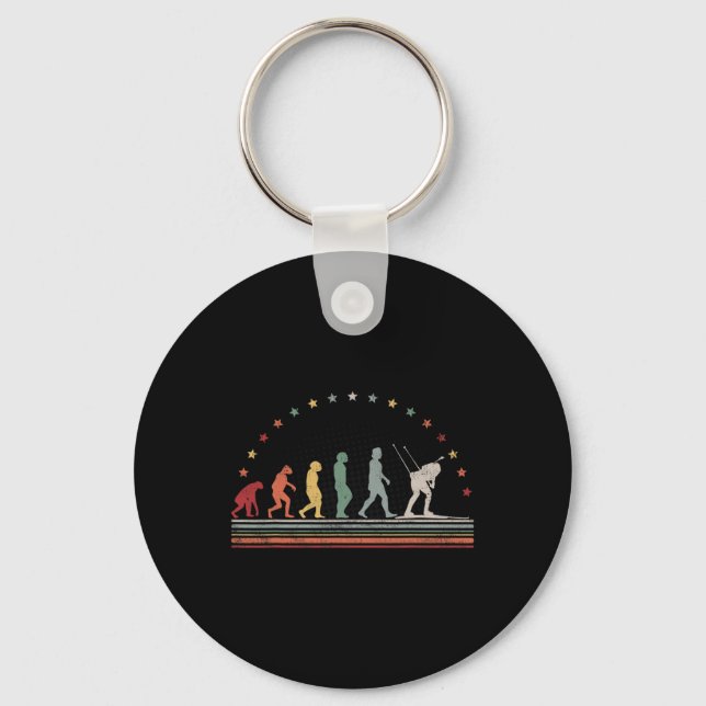 Porte-clés Biathlon Evolution Retro Ski Hob (Recto)