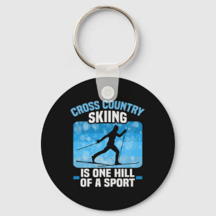 Porte-clés Biathlon Ski De Fond Est Une Colline D'Un Spo