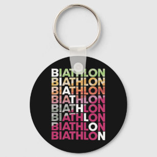 Porte-clés Biathlon Sport hivernal Ski Riffle tir Biath