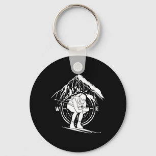 Porte-clés Biathlon Sports hiver Athlète Snow Skier Biathlet