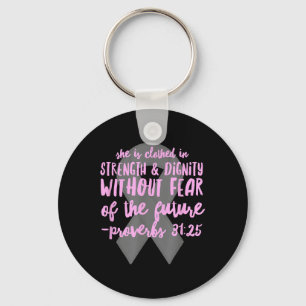 Porte-clés Bible chrétienne contre le cancer _ Proverbes 31 S