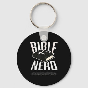Porte-clés Bible Nerd Étudiant en théologie chrétienne Saint-