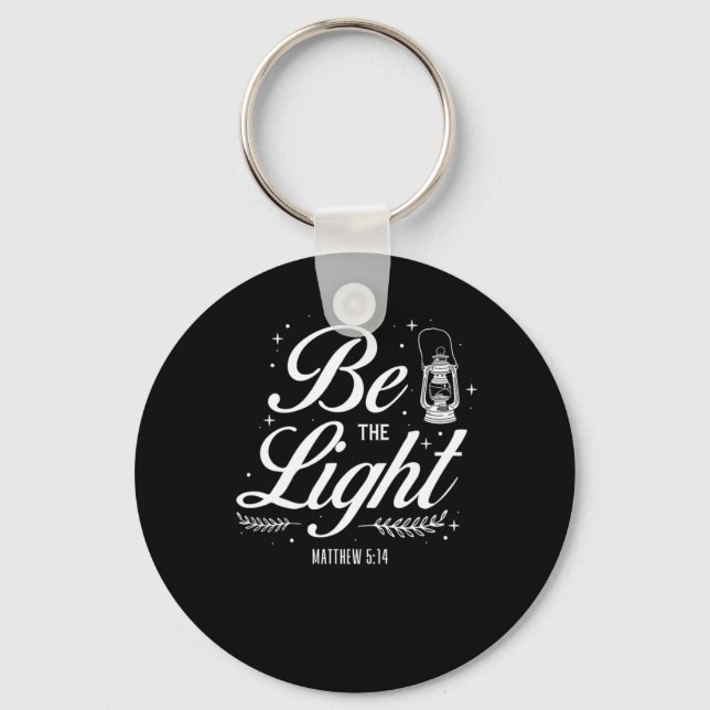 Porte-clés Bible Verse Be The Light Matthew 514 (Recto)