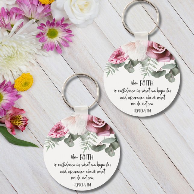 Porte-clés Bible Verse Porte - clé rond (Créateur téléchargé)