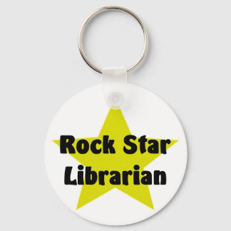 Porte-clés Bibliothécaire rock Star