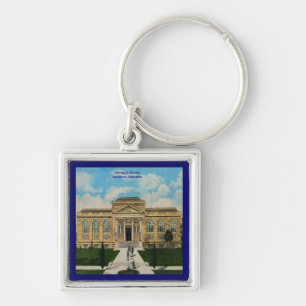 Porte-clés Bibliothèque Carnegie vintage Anniston Alabama