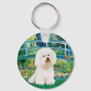 Porte-clés Bichon Frise 1 - Pont